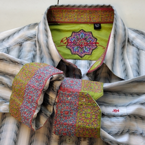 Robert Graham Men's Maca Bana Rodeo Cowboy Western Button Down Shirt Size XL - Picture 9 of 16